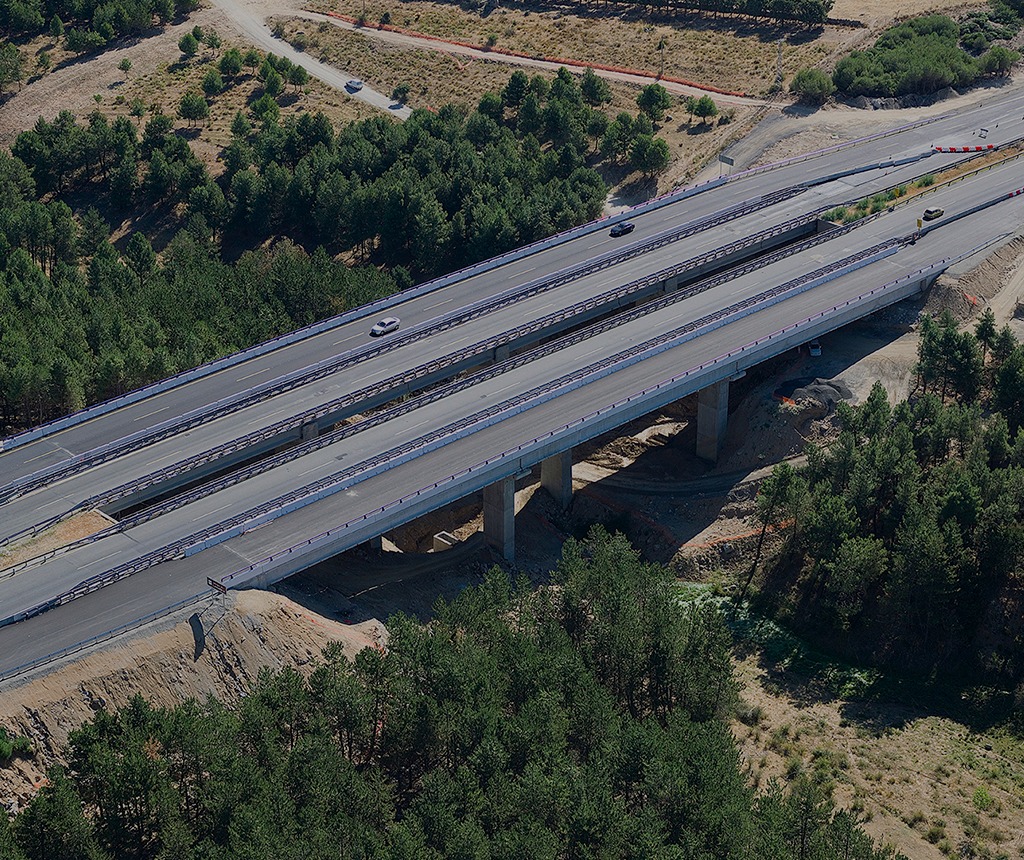 Double T beams Toll motorway AP-6